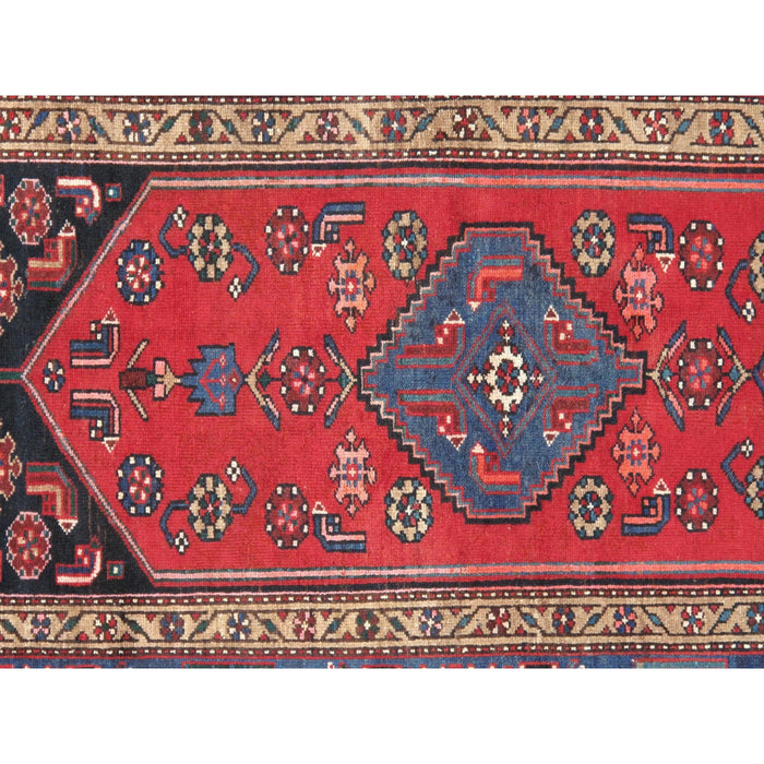 Pasargad Home Vintage Azerbaijan Rust Wool Area Rug- 4' 1" X 6' 9" 54718