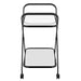 Worldwide Home Furnishings Oriso-2-Tier Bar Cart-Black 2-Tier Bar Cart 556-093BK