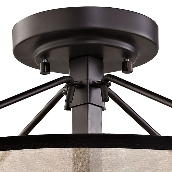 Elk Lighting Diffusion Oil Rubbed Bronze LED Semi Flush Mount