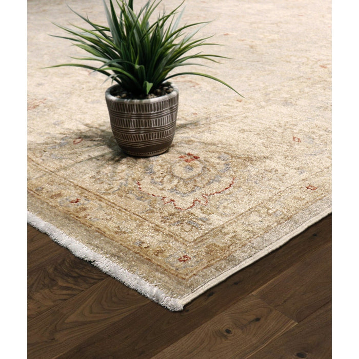 Pasargad Home Denver Hand-Knotted L. Blue Wool Area Rug- 8' 0" X 10' 0" 57942 8x10