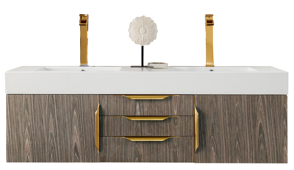 James Martin Columbia 59" Double Wall Mount Vanity