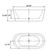 Empava 59 inch Freestanding Soaking Bathtub - EMPV-59FT1505