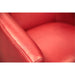 GTR Citi 100% Top Grain Leather Swivel Club Armchair with Waterfall Seat