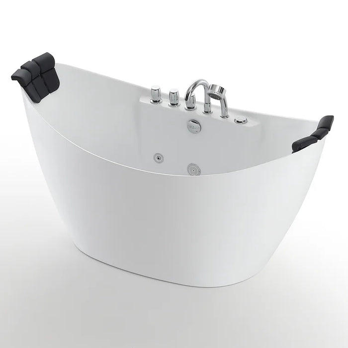 Empava 59 inch Whirlpool Freestanding Acrylic Bathtub - EMPV-59AIS11