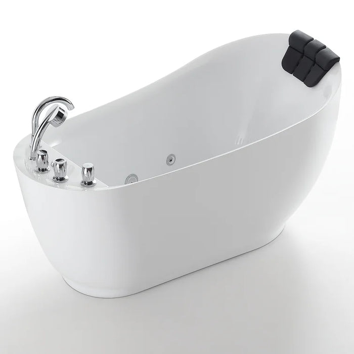 Empava 59 inch Whirlpool Freestanding Acrylic Bathtub - EMPV-59AIS04