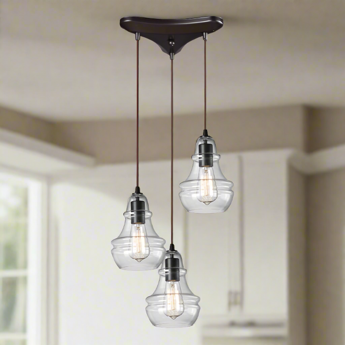 Elk Lighting Menlow Park Oiled Bronze Configurable Multi Pendant