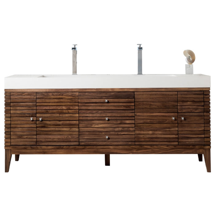 James Martin Vanities Linear 72" Double Bathroom Vanity