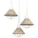 Elk Lighting Cape May White Coral 3 Light Pendant 63158/3