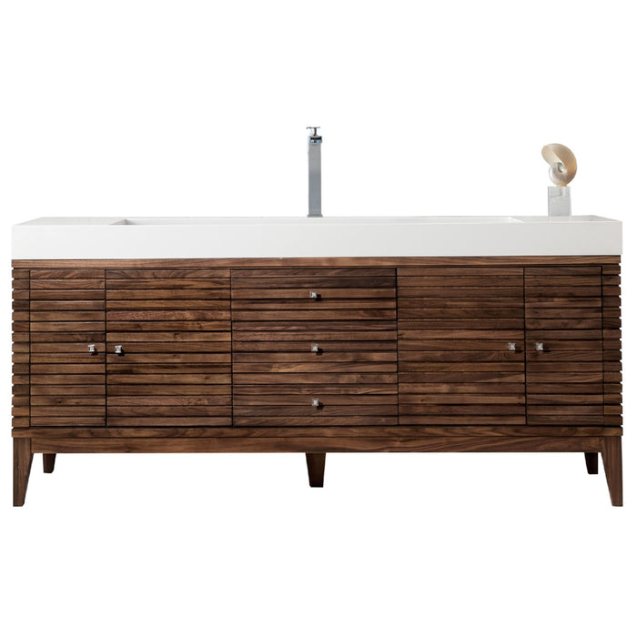 James Martin Vanities Linear 72" Single Bathroom Vanity