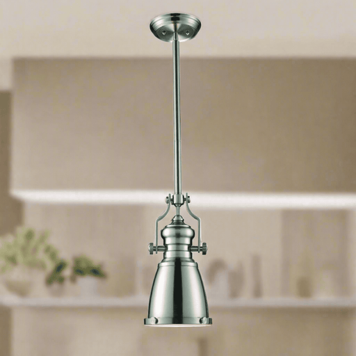 Elk Lighting Chadwick Satin Nickel LED Mini Pendant