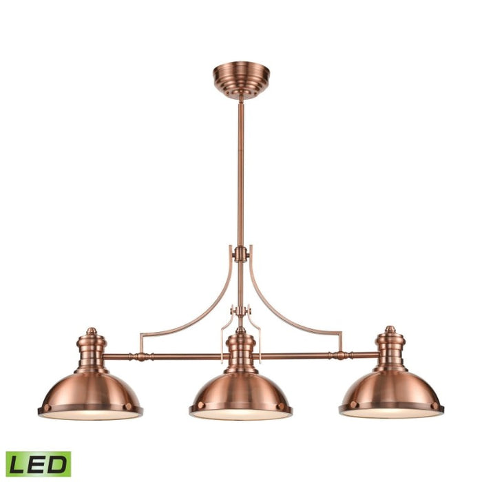 Elk Lighting Chadwick Antique Copper Island Light