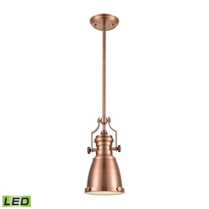 Elk Lighting Chadwick Antique Copper LED Mini Pendant