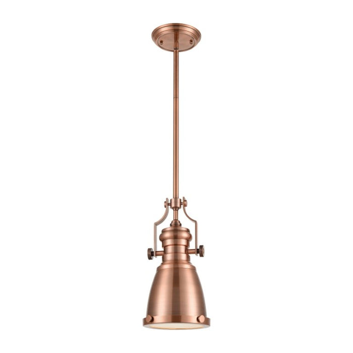 Elk Lighting Chadwick Antique Copper LED Mini Pendant