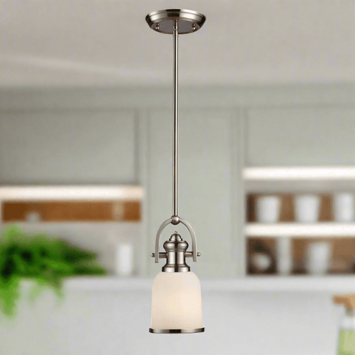 Elk Lighting Brooksdale Satin Nickel LED Mini Pendant