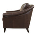GTR Sienna Brown Leather Midcentury Armchair