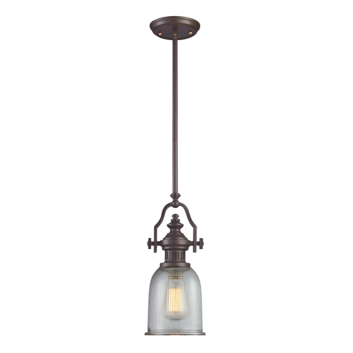 Elk Lighting Chadwick Satin Nickel Mini Pendant