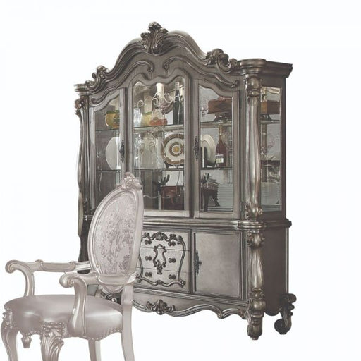 Acme Furniture Versailles Hutch in Antique Platinum 66824H