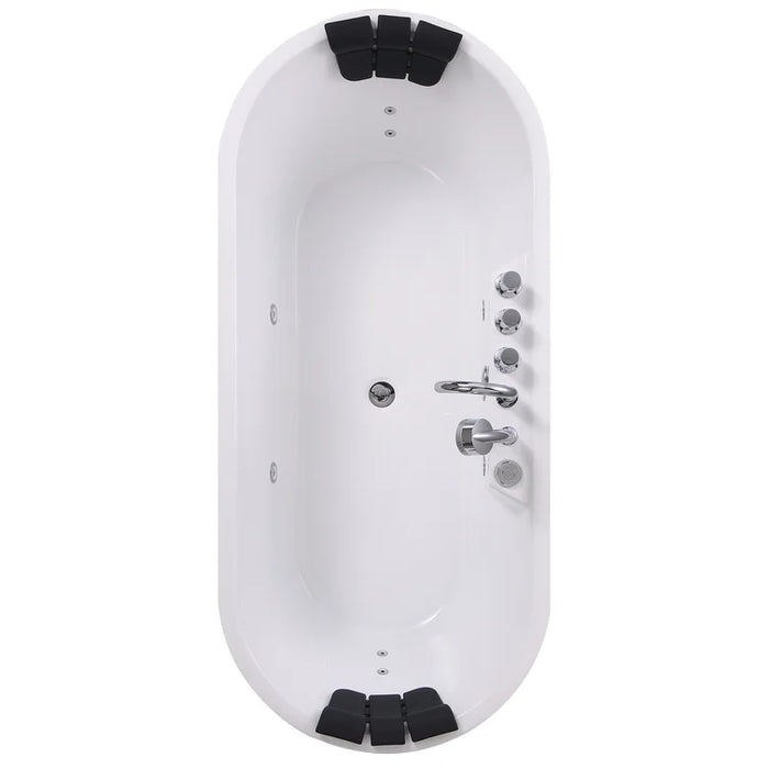 Empava 67 inch Whirlpool Acrylic Freestanding Bathtub - EMPV-67AIS01