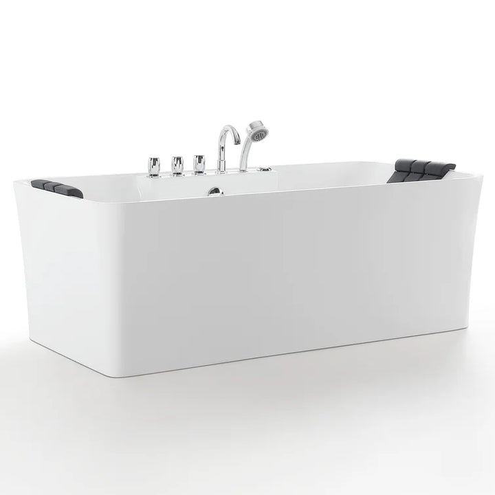 Empava 67 inch Whirlpool Freestanding Acrylic Bathtub - EMPV-67AIS16