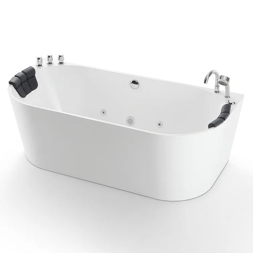 Empava 67 inch Whirlpool Freestanding Acrylic Bathtub - EMPV-67AIS07