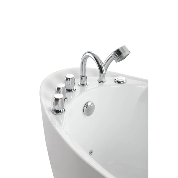 Empava 67 inch Whirlpool Freestanding Acrylic Bathtub - EMPV-67AIS02