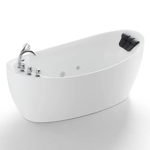 Empava 67 inch Whirlpool Freestanding Acrylic Bathtub - EMPV-67AIS02
