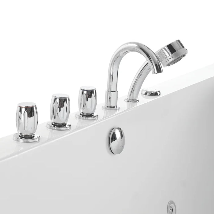 Empava 67 inch Whirlpool Freestanding Acrylic Bathtub - EMPV-67AIS03