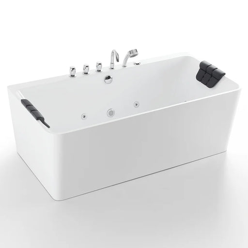 Empava 67 inch Whirlpool Freestanding Acrylic Bathtub - EMPV-67AIS03