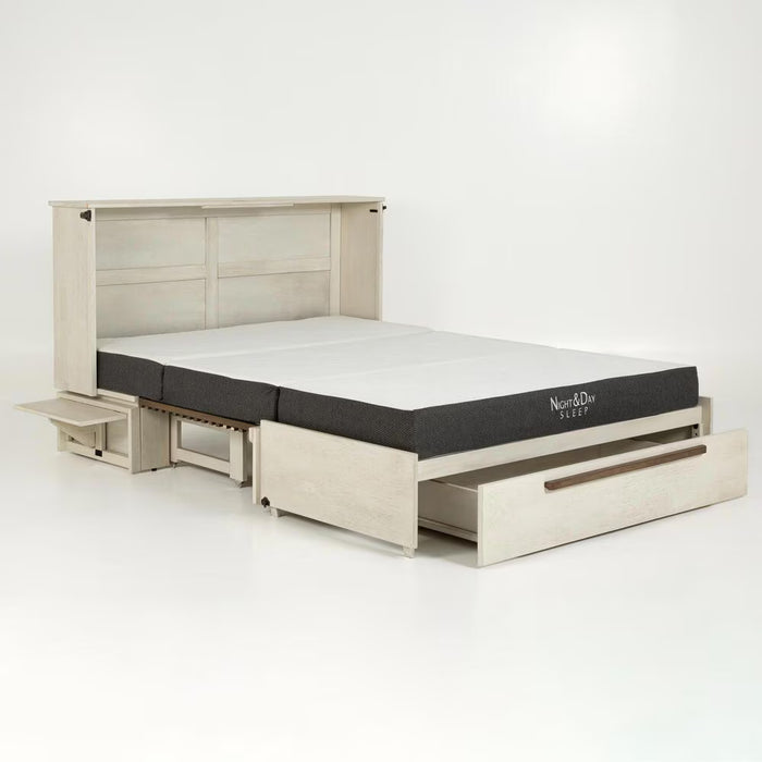 Night and Day Furniture Louvre Murphy Cabinet Bed Complete Set