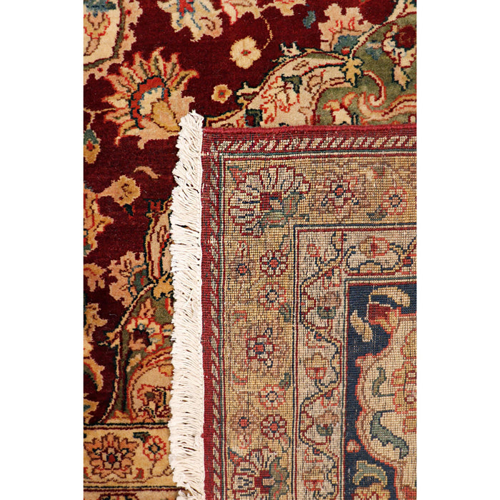Pasargad Home Agra Collection Hand-Knotted Lamb's Wool Area Rug-11' 2" X 18' 4" , Red PH-260 11X18