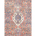 Pasargad Home Vintage Tabriz Collection Wool Salmon Area Rug- 8' 5'' X 11' 2'' 990262 8.05x11.02