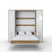 Maxima House Invento Vertical Wall Bed, European Full XL Size with 2 cabinets