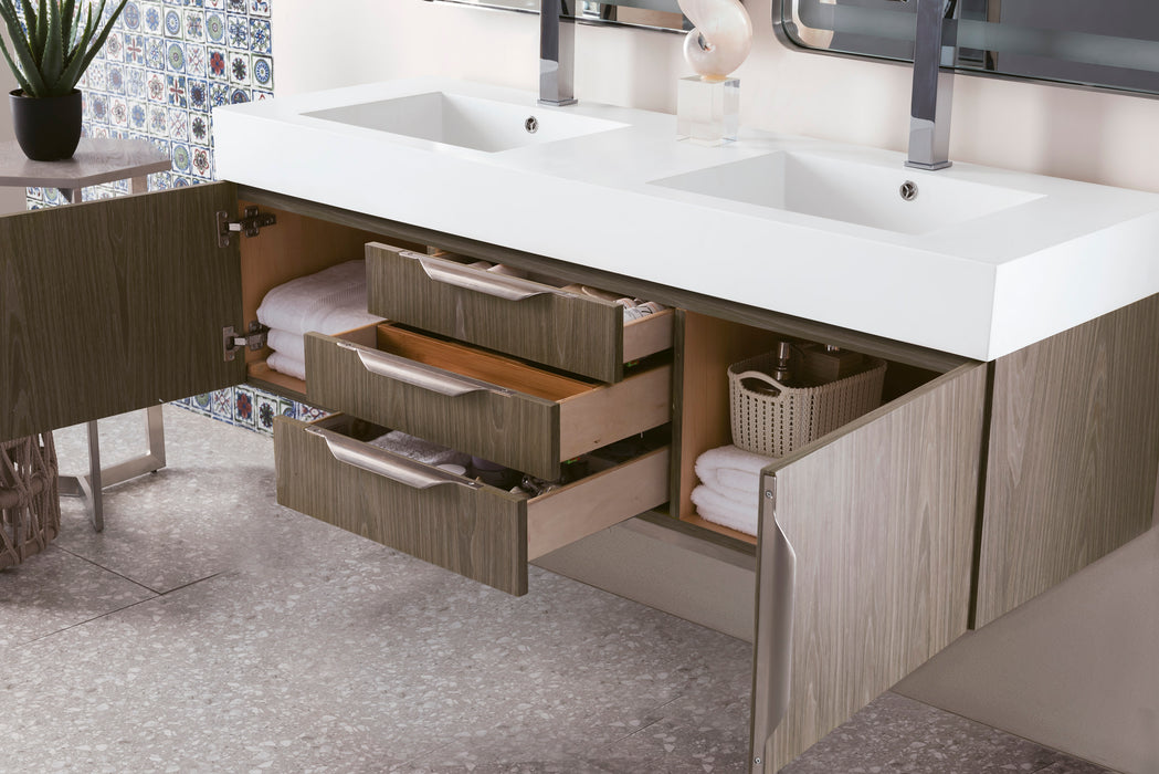 James Martin Columbia 59" Double Wall Mount Vanity