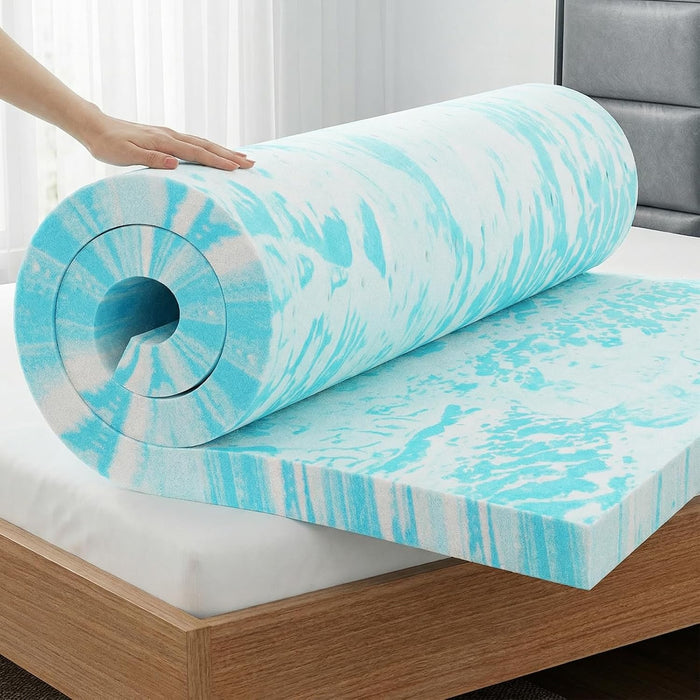 3 Inch Queen Size Gel Infused Memory Foam Mattress Topper