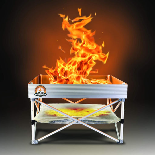 Fireside Outdoor Pop-Up Fire Pit & Heat Shield Combo Fullsize 24 Inch CB001