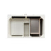 Bristol 36" Single Vanity, Whitewashed Walnut w/ 3 CM White Zeus Silestone Top