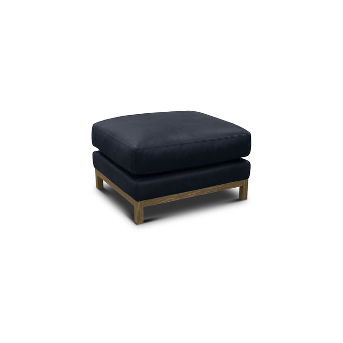 GTR Monterrey 30" Wide Upholstered Ottoman, Napa Admiral