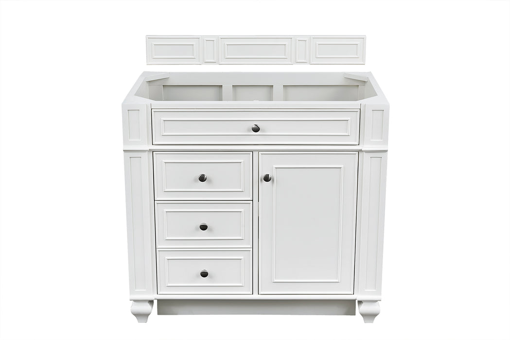 Bristol 36" Single Vanity Cabinet, Bright White