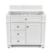 Bristol 36" Single Vanity Cabinet, Bright White