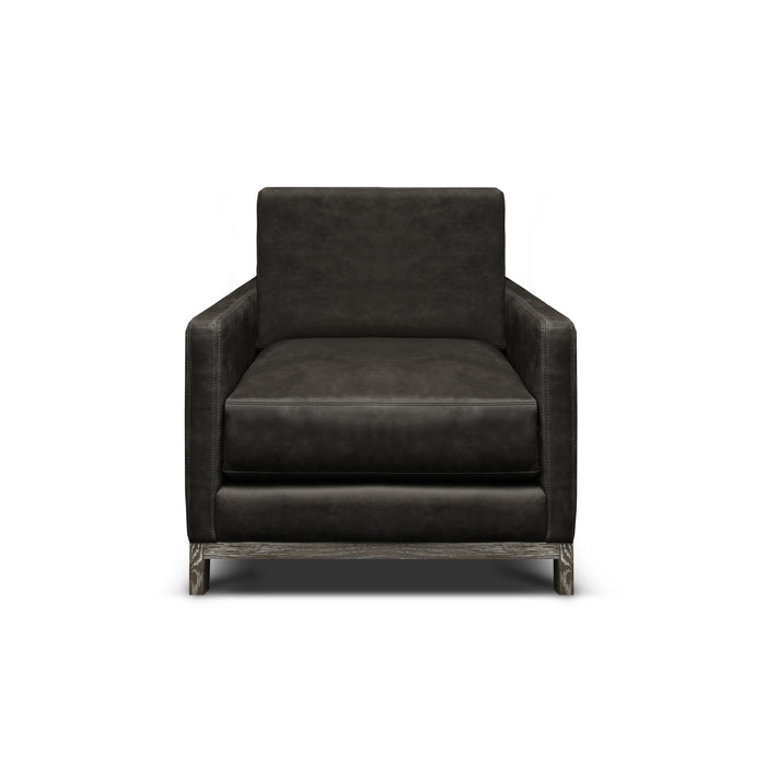 GTR Monterrey 100% Top Grain Leather Modern Americana Armchair