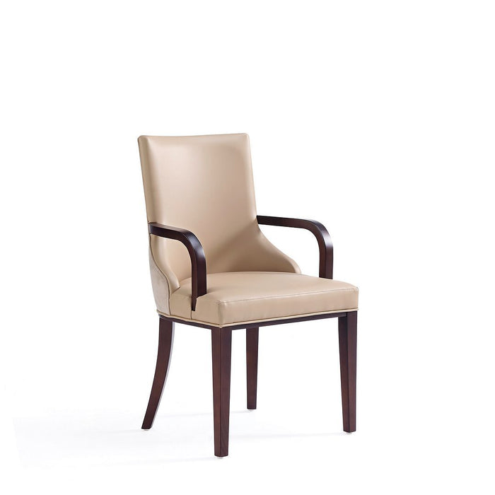 Manhattan Comfort Shubert 8-Piece Modern Faux Leather and Velvet Dining Chair Set in Light Grey