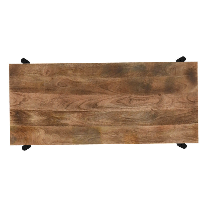 Worldwide Home Furnishings Navid-Desk-Natural Burnt Desk 801-380NAT