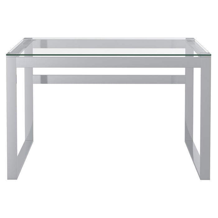 Worldwide Home Furnishings Zevon-Desk-Silver Desk 801-408CH