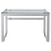 Worldwide Home Furnishings Zevon-Desk-Silver Desk 801-408CH