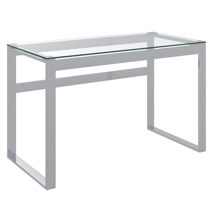 Worldwide Home Furnishings Zevon-Desk-Silver Desk 801-408CH