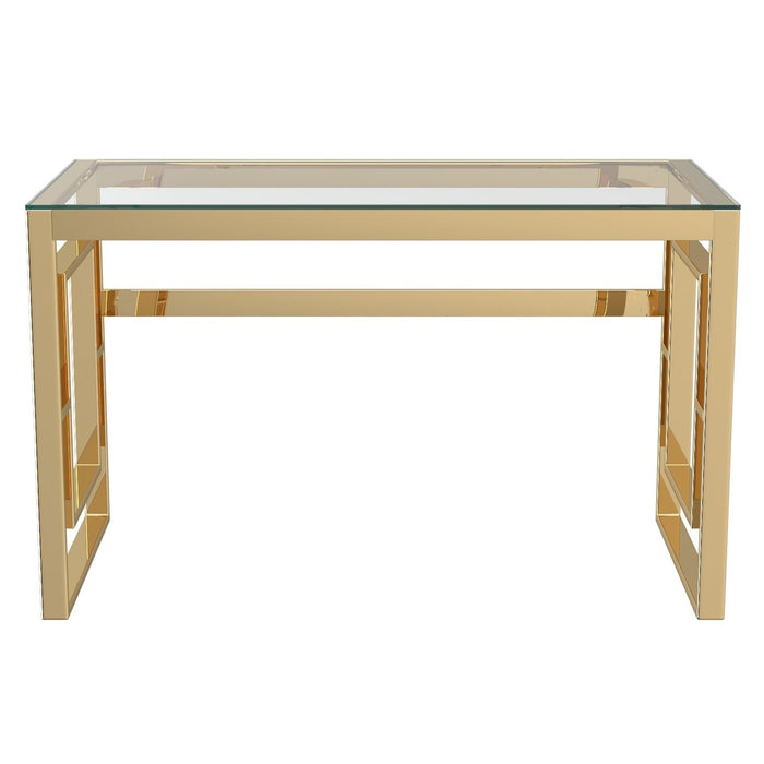 Worldwide Home Furnishings Eros-Desk-Gold Desk 801-482GL