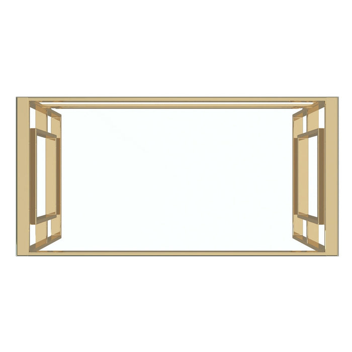 Worldwide Home Furnishings Eros-Desk-Gold Desk 801-482GL