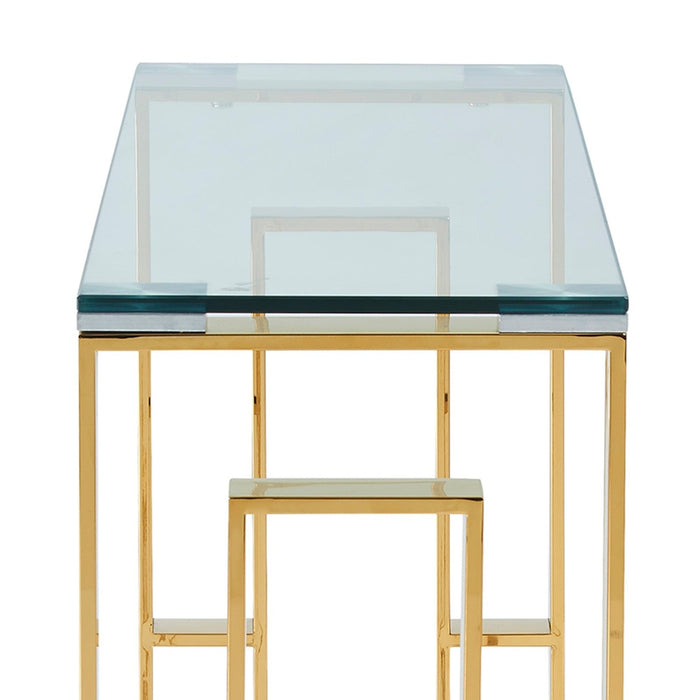 Worldwide Home Furnishings Eros-Desk-Gold Desk 801-482GL