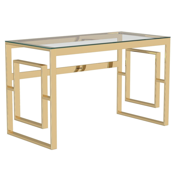 Worldwide Home Furnishings Eros-Desk-Gold Desk 801-482GL
