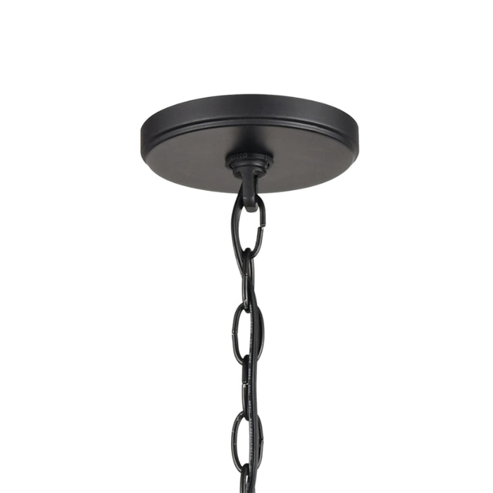 Elk Lighting Barrow Matte Black 18'' Wide 3-Light Chandelier